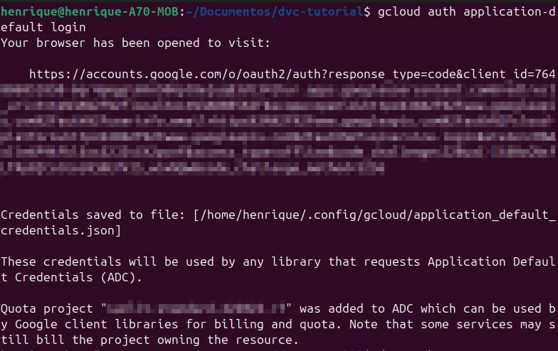 Autenticação do Google Cloud CLI